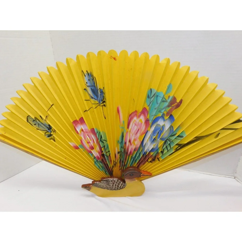 Vintage Chinese Paper Duck Fan